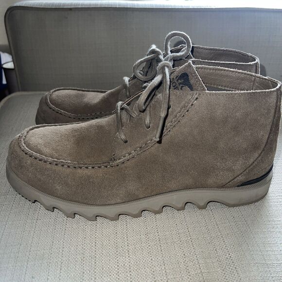 Sorel Men\'s Kezar Chukka WP Boots Size 8 Tan Suede Waterproof Lace NM4236-297